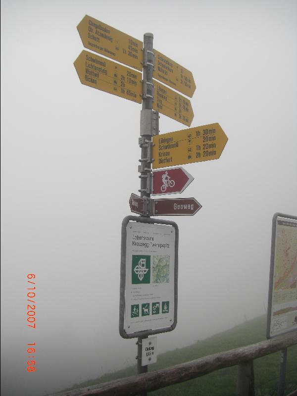 Crzzegg im Nebel