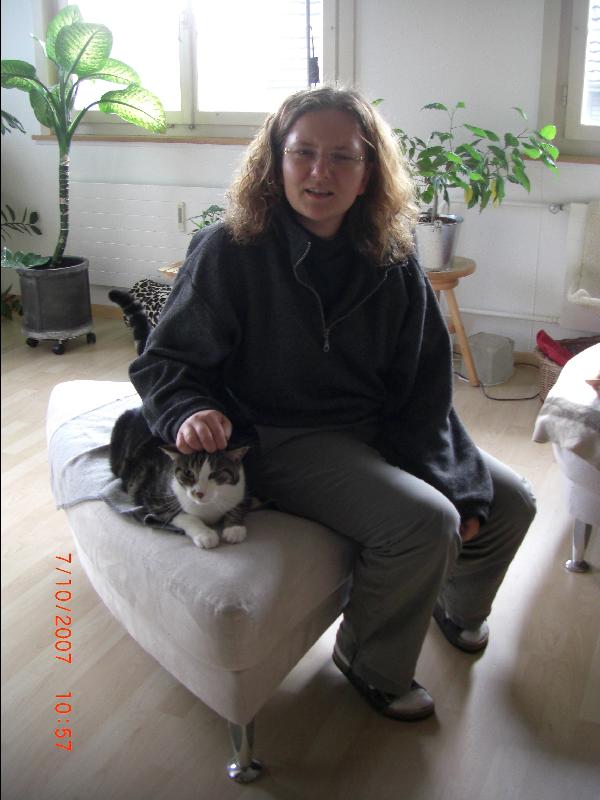 Jana mit Kater