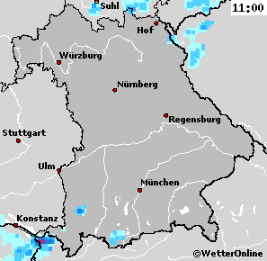 Regenbild 11.07.2009 11:00 Uhr