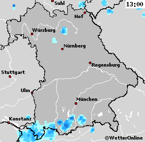 Regenbild 11.07.2009 13:00 Uhr