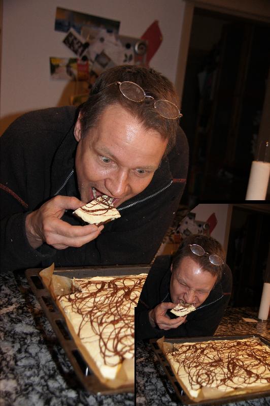 Kuchen probieren