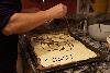 Schokolade auf Kuchen
