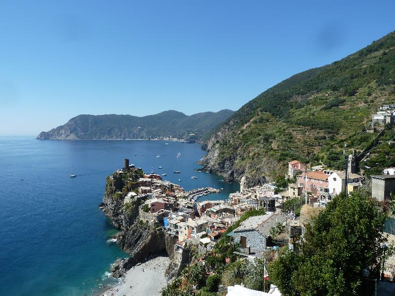 Rckblick auf Vernazza und Monterosso al Mare