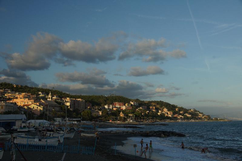 Abendsonne in Cogoleto