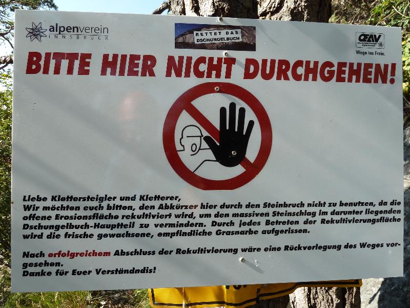 gesperrter Weg