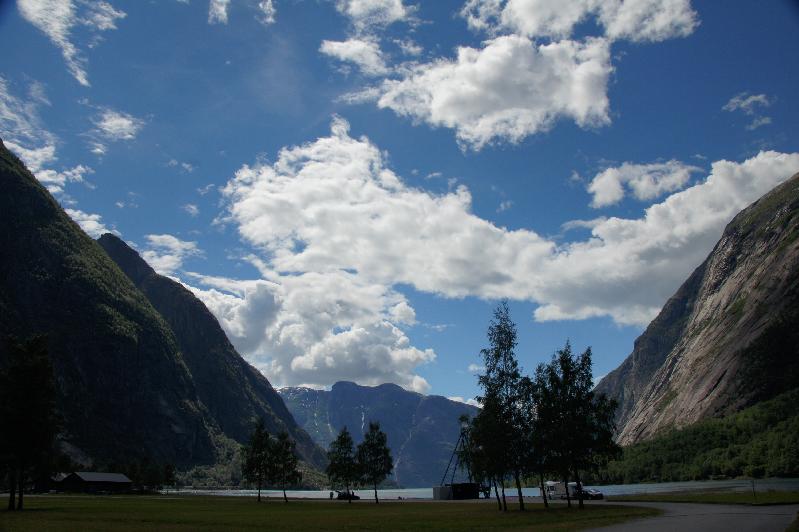 Ende des Hardangerfjords