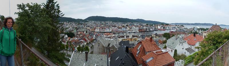 Blick ber Bergen