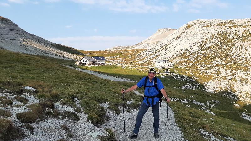 Puezhtte in Sicht