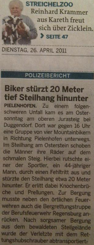 Jurasteig-Unfall