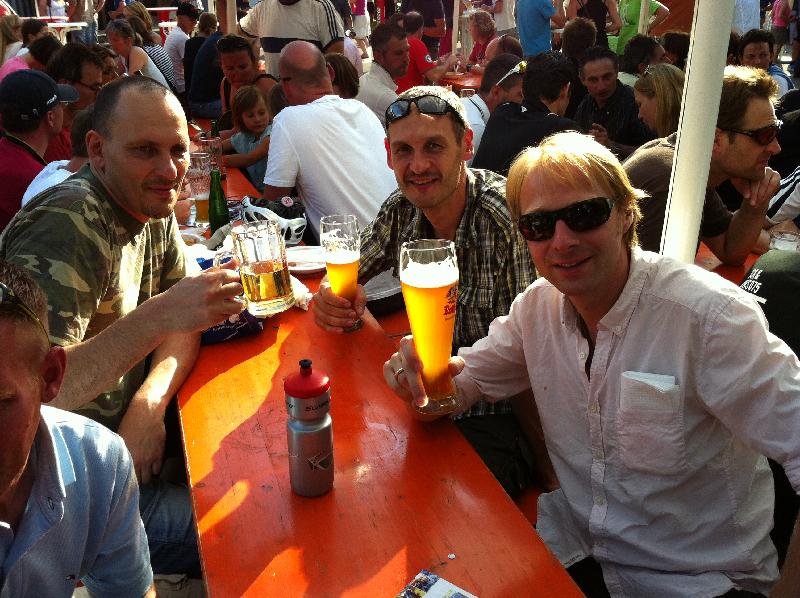 das Bier davor