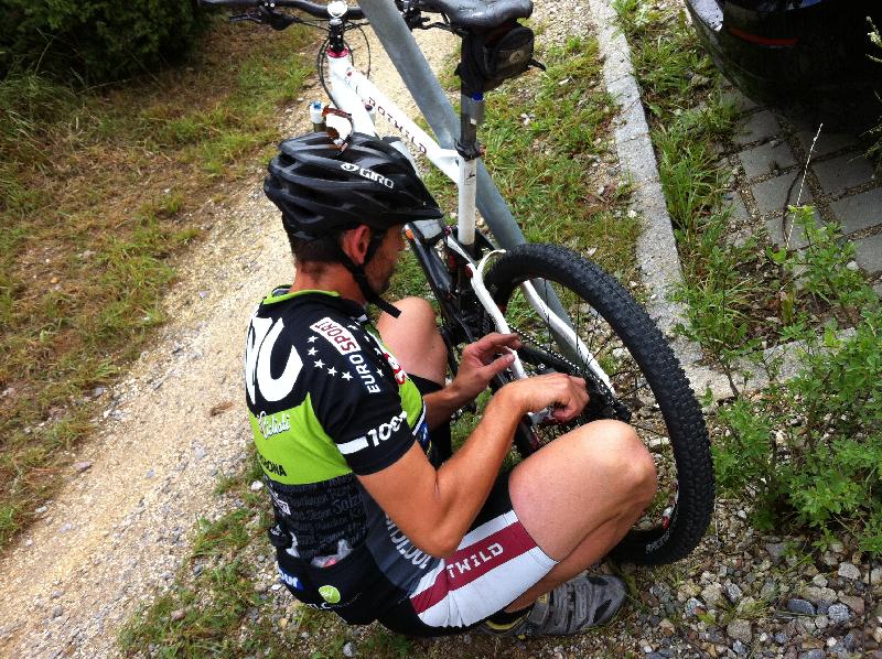 Reparatur vorm Start