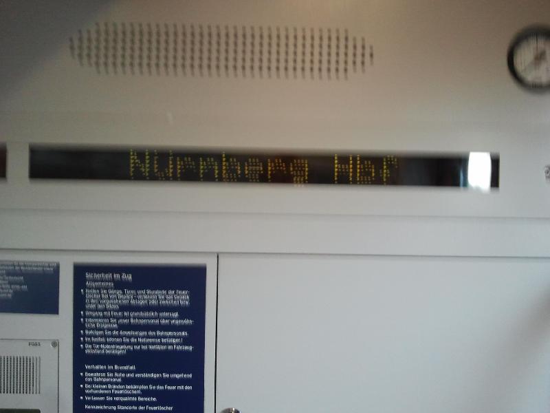 .. auf dem Weg nach Nrnberg Hbf!