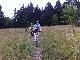 on trail
