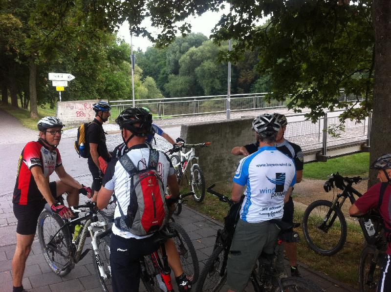 noch trocken am Start
