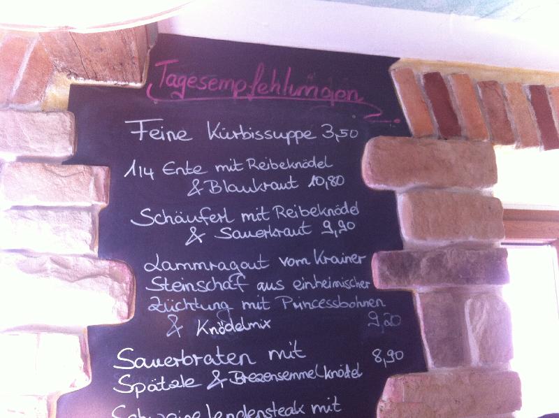 Speisekarte